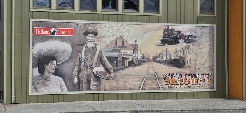 mural in Skagway by artist unknown.
