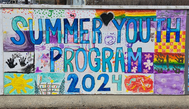mural in Skagway by artist unknown.