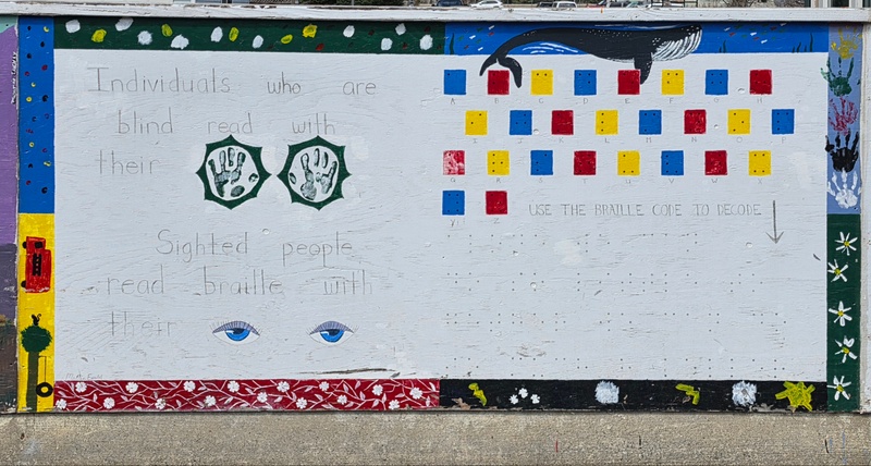 mural in Skagway by artist unknown.