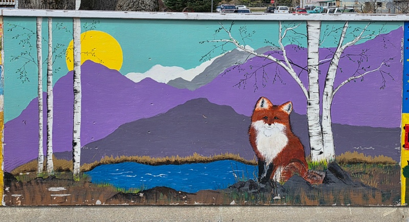 mural in Skagway by artist unknown.