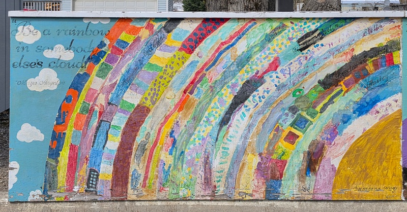 mural in Skagway by artist unknown.