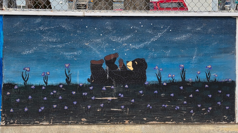 mural in Skagway by artist unknown.