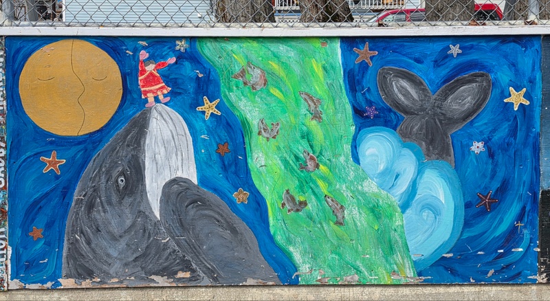 mural in Skagway by artist unknown.