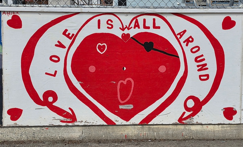 mural in Skagway by artist unknown.