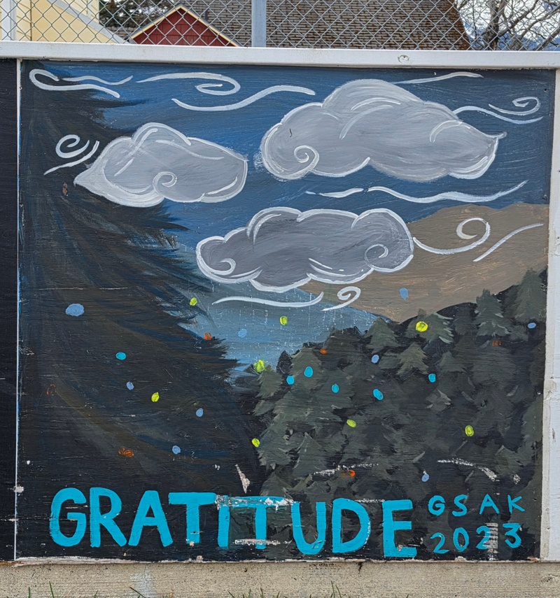 mural in Skagway by artist unknown.