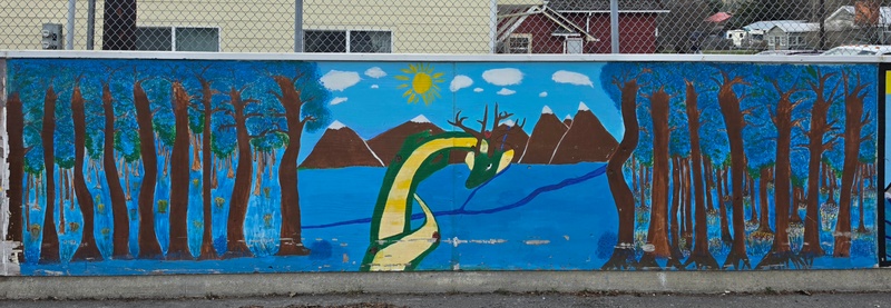 mural in Skagway by artist unknown.