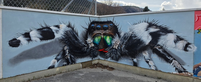 mural in Skagway by artist unknown.