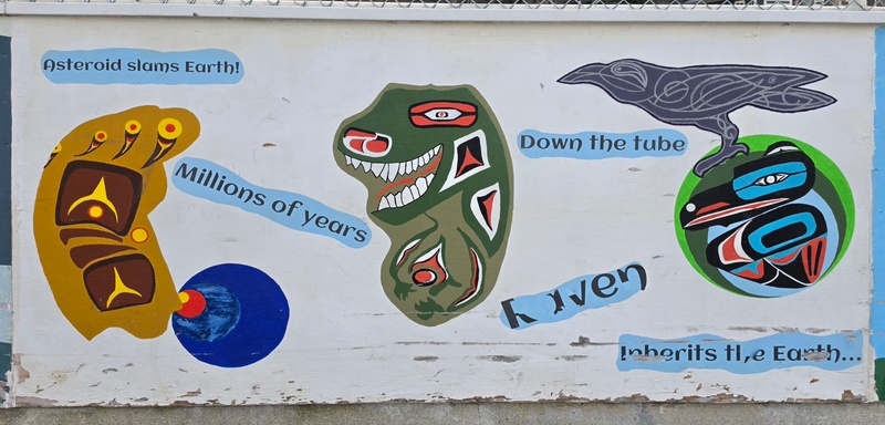 mural in Skagway by artist unknown.