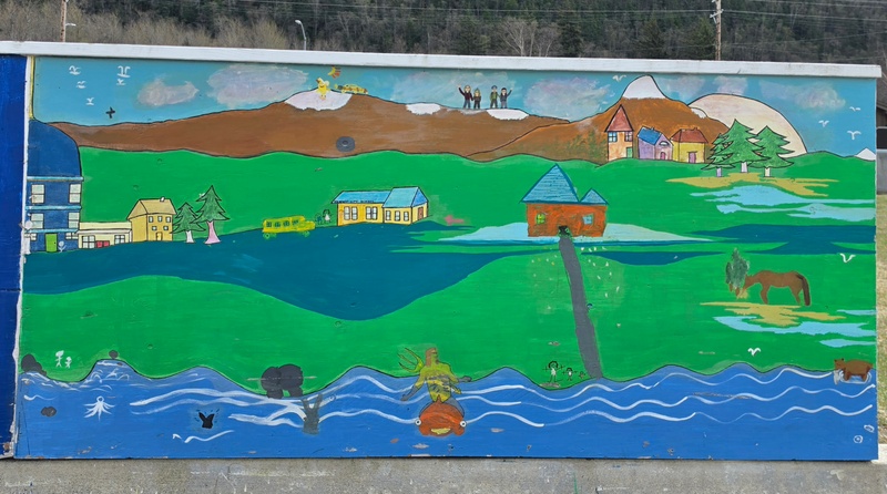 mural in Skagway by artist unknown.