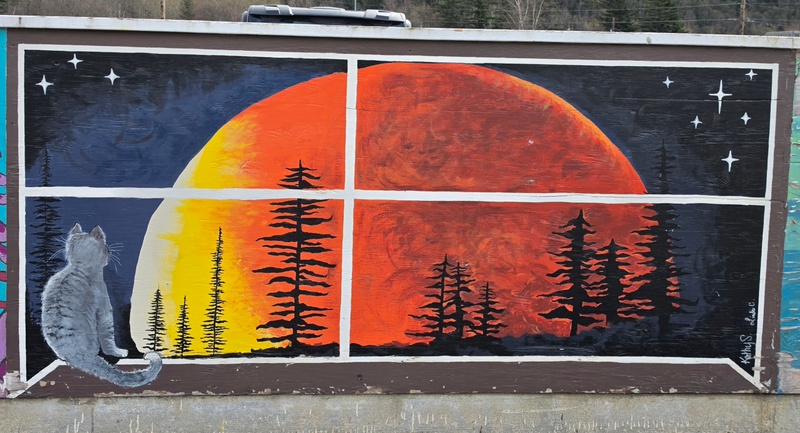 mural in Skagway by artist unknown.