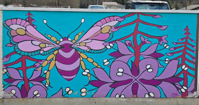mural in Skagway by artist unknown.