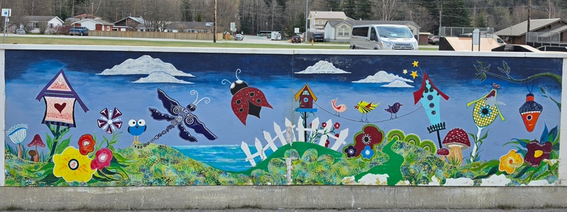 mural in Skagway by artist unknown.