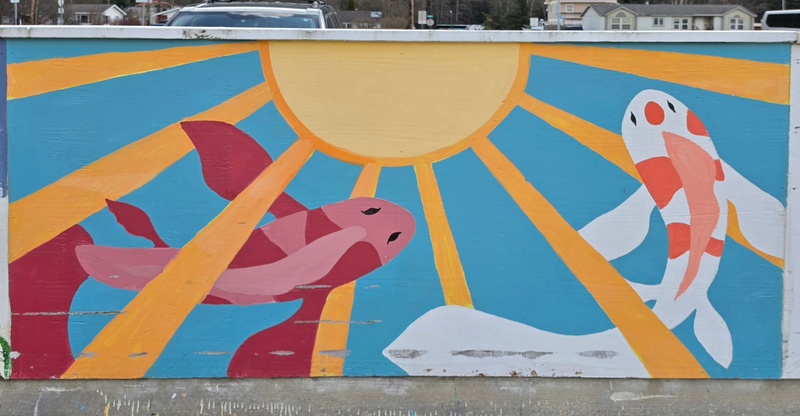 mural in Skagway by artist unknown.