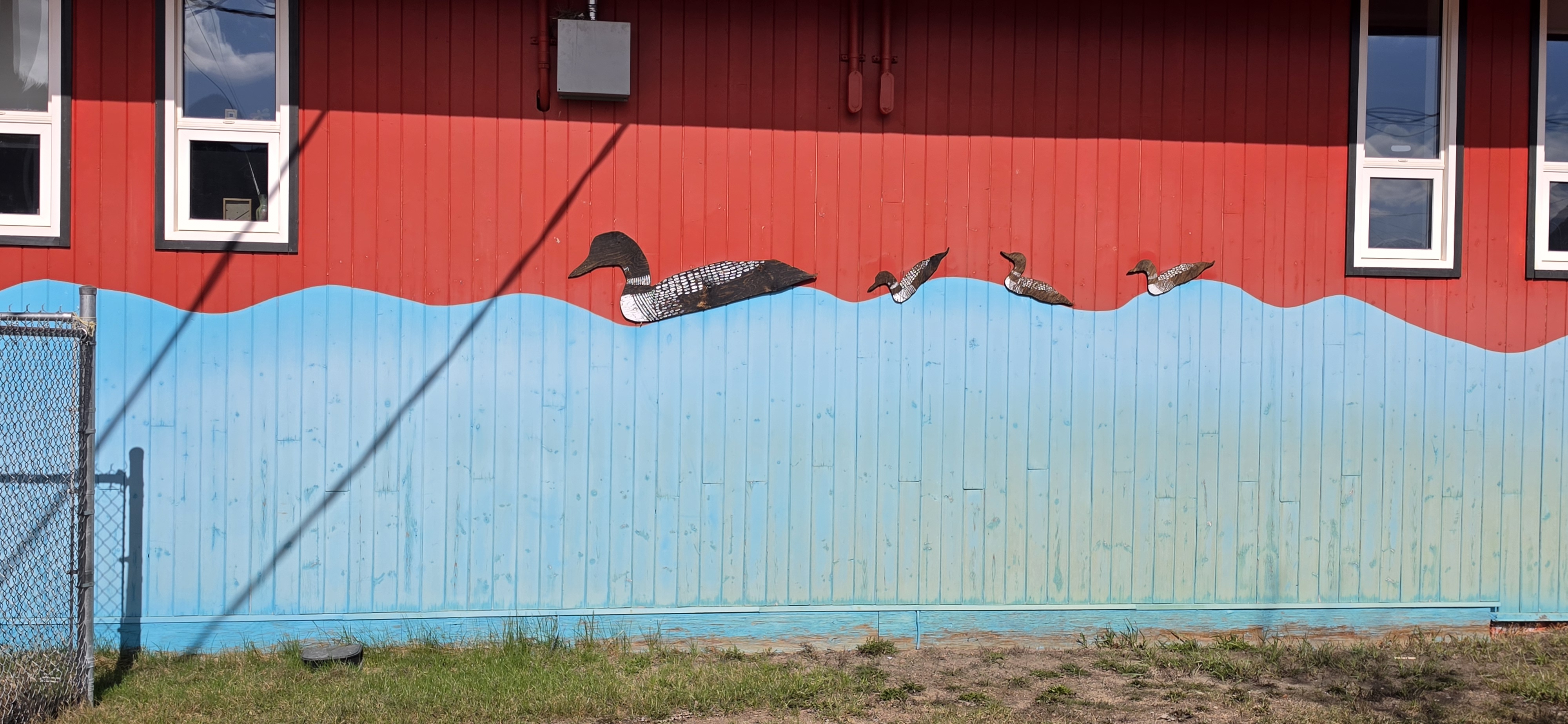 mural in Carcross by artist unknown.