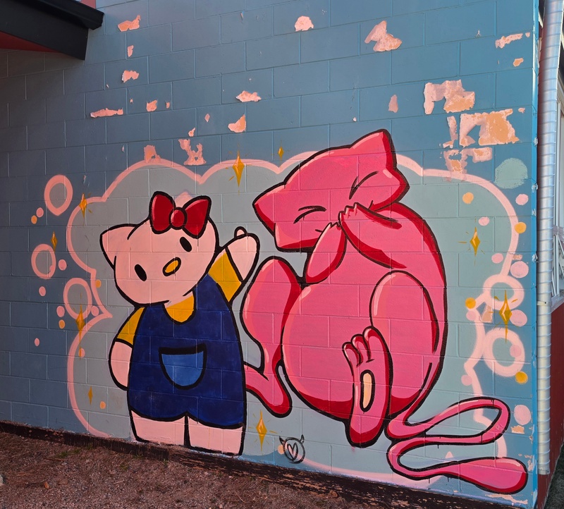 mural in Carcross by artist unknown.