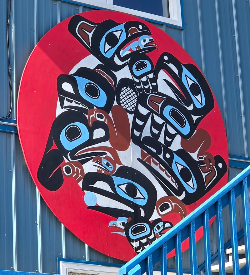 mural in Carcross by artist unknown.