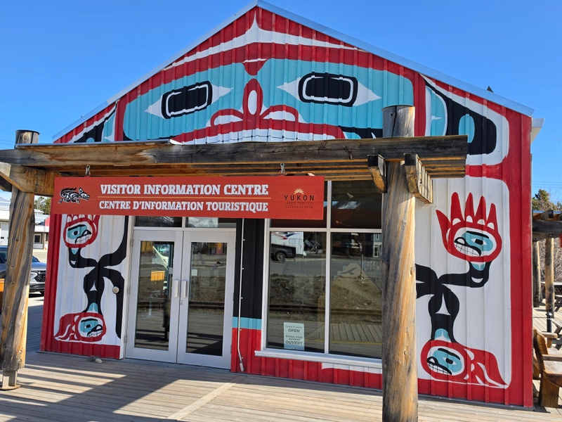 mural in Carcross by artist unknown.