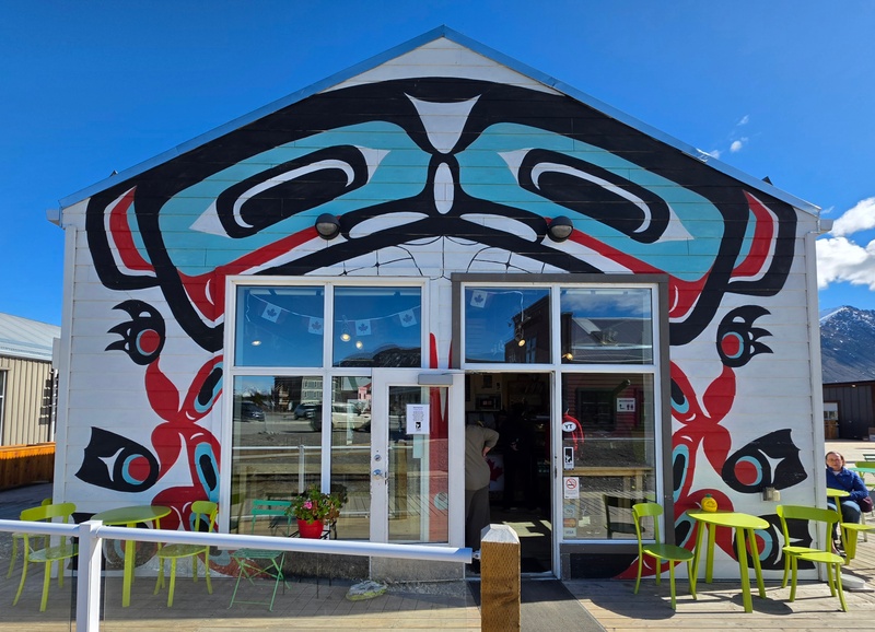 mural in Carcross by artist unknown.