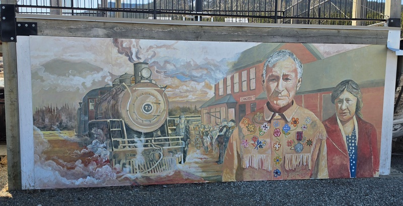 mural in Carcross by artist unknown.