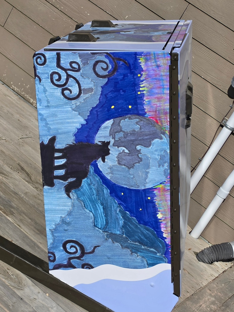 mural in Carcross by artist unknown.