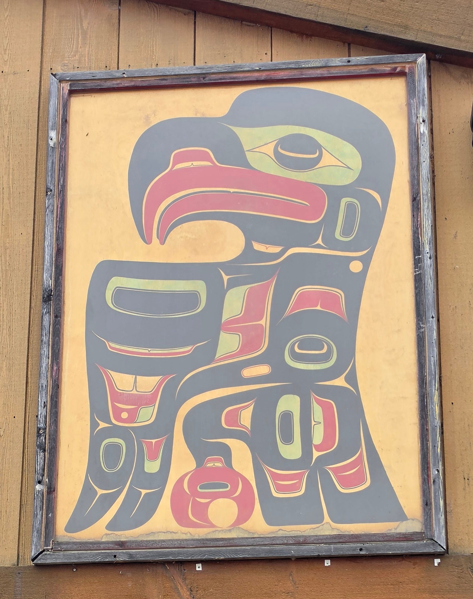 mural in Teslin by artist unknown.