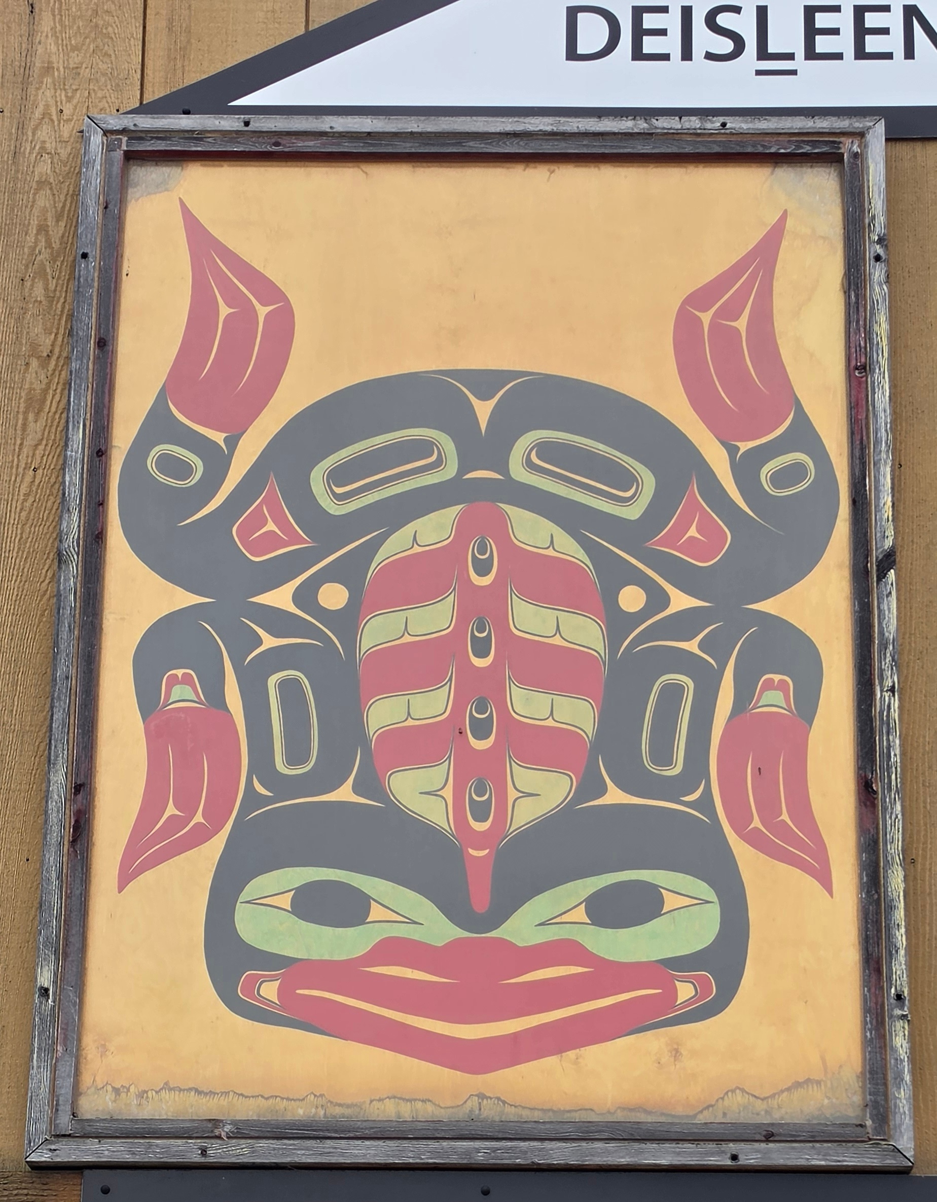 mural in Teslin by artist unknown.
