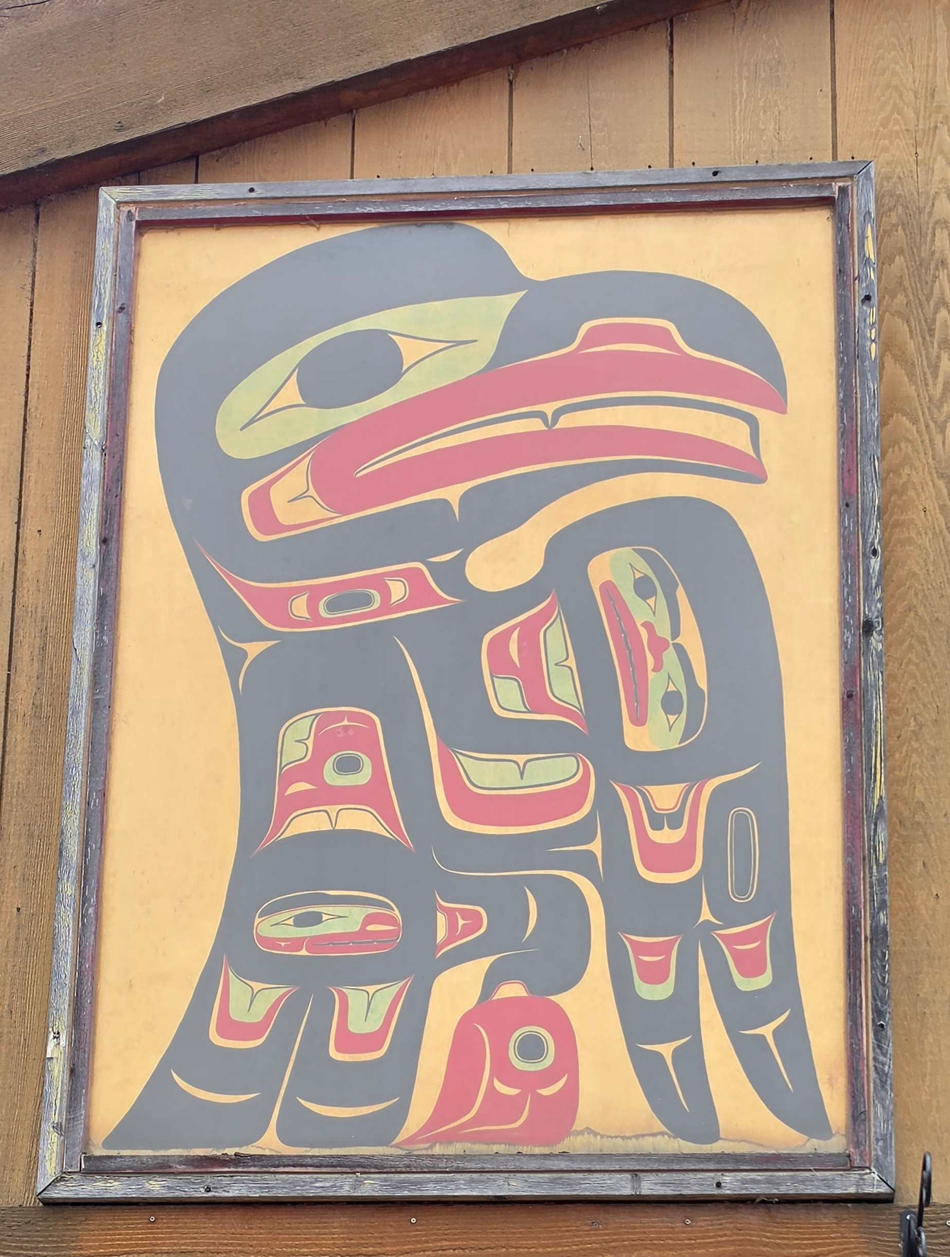 mural in Teslin by artist unknown.