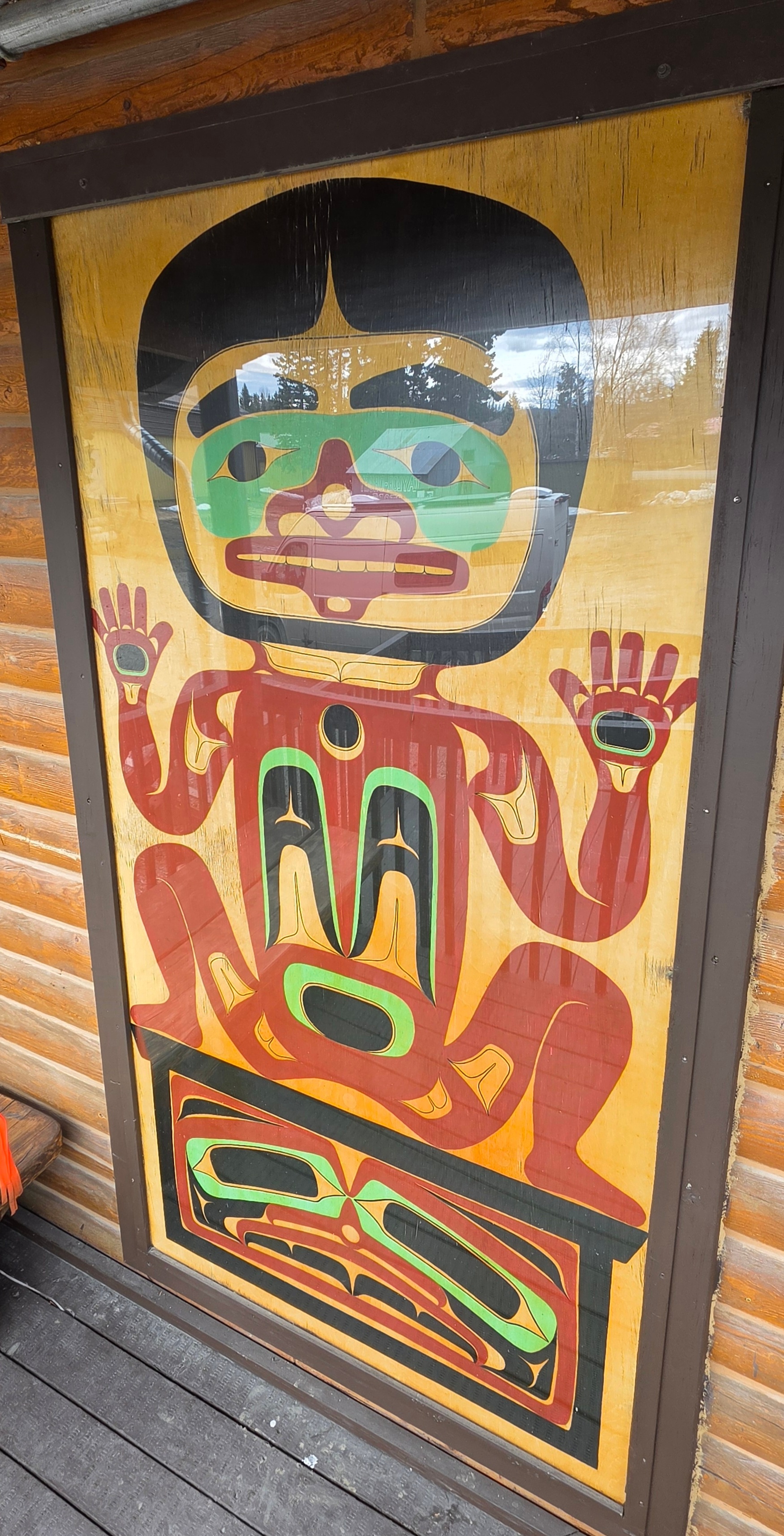 mural in Teslin by artist unknown.