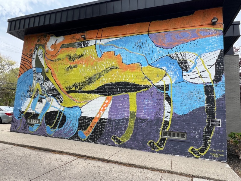 mural in Ferndale by artist Eugene Clark.