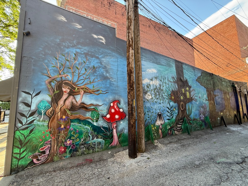 mural in Saint Joseph by artist unknown.