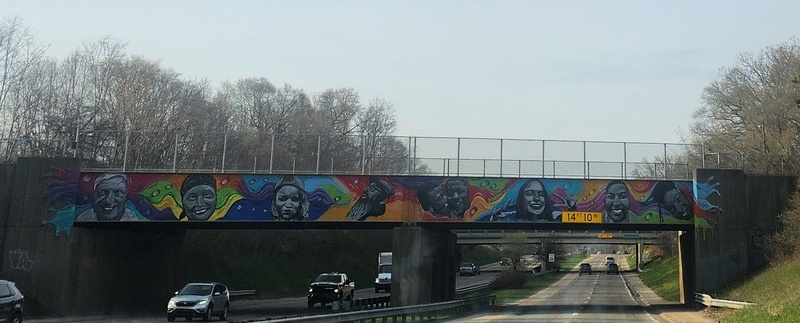 mural in Norton Shores by artist unknown.
