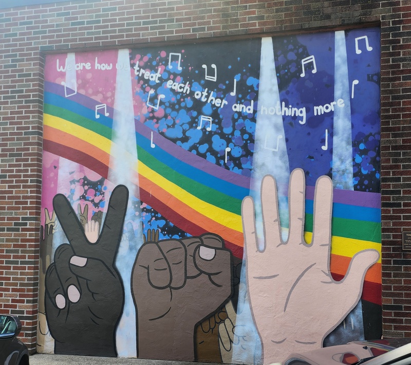 mural in Spring Lake by artist unknown.