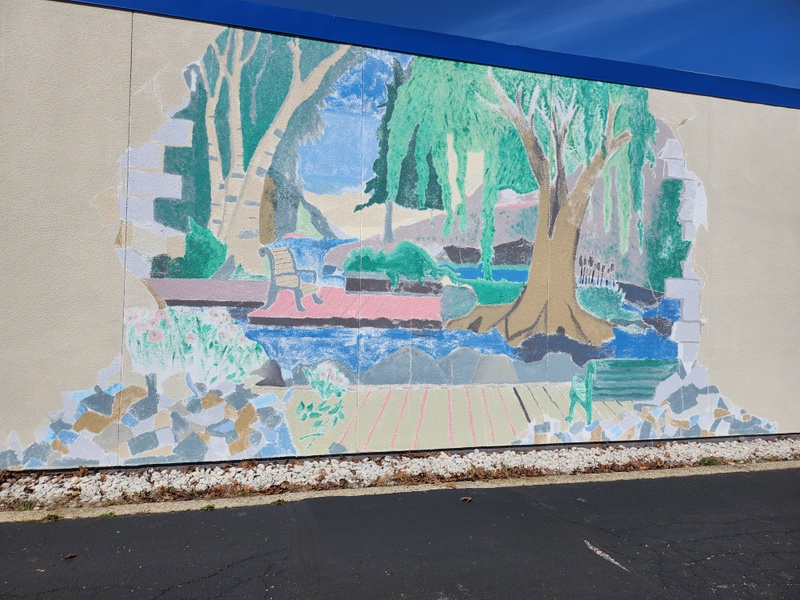 mural in Muskegon by artist unknown.