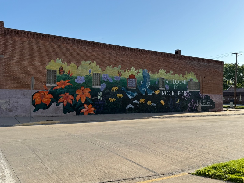 mural in Rock Port by artist unknown.