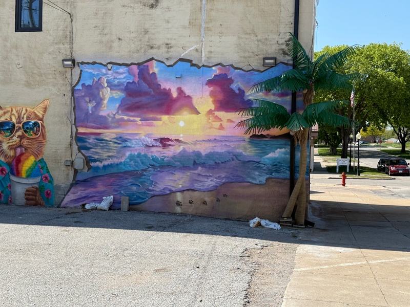 mural in Clarinda by artist unknown.