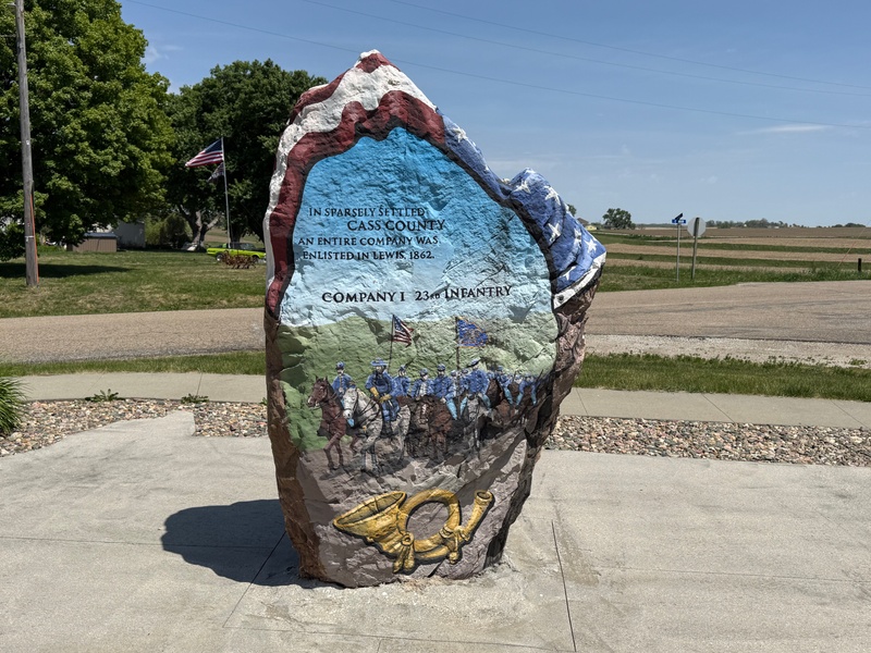 mural in Lewis by artist unknown.
