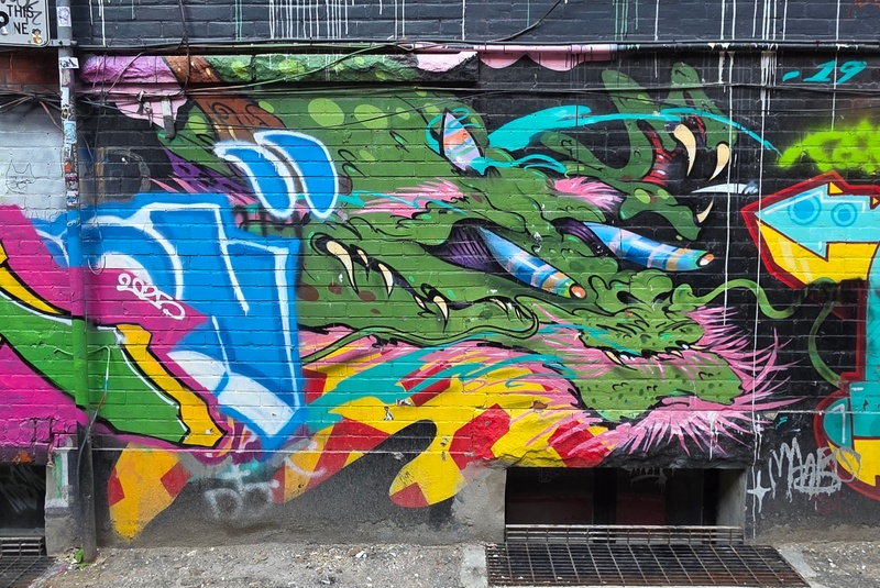 mural in Toronto by artist unknown.