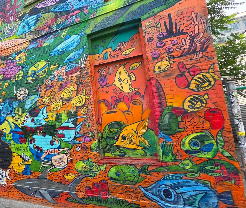mural in Toronto by artist unknown.
