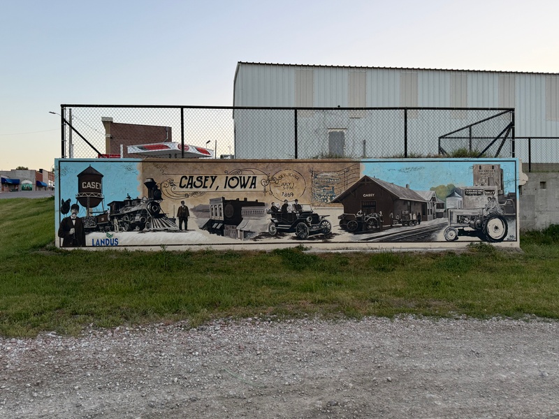 mural in Casey by artist unknown.