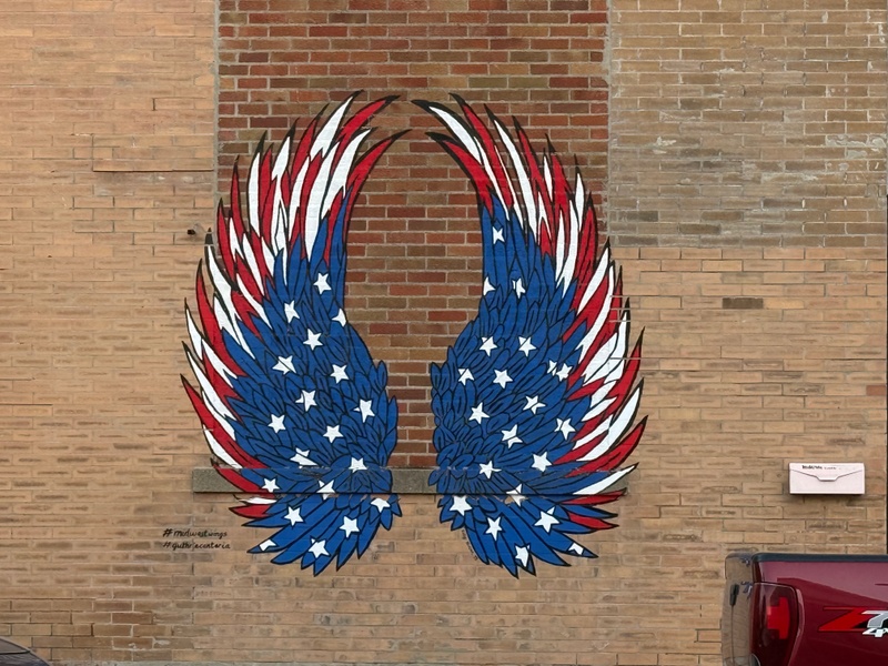 mural in Guthrie Center by artist unknown.