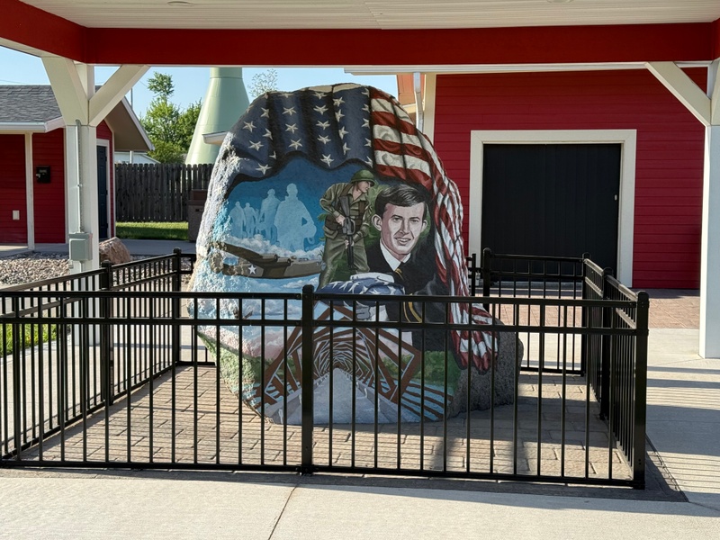 mural in Woodward by artist unknown.