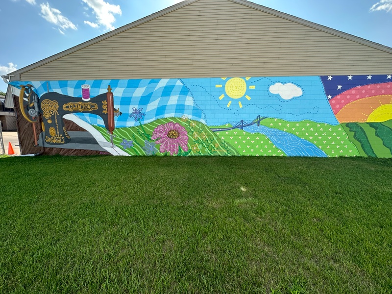 mural in Clinton by artist unknown.