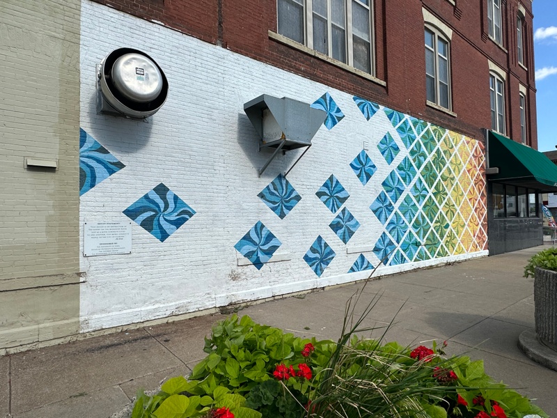 mural in Clinton by artist unknown.