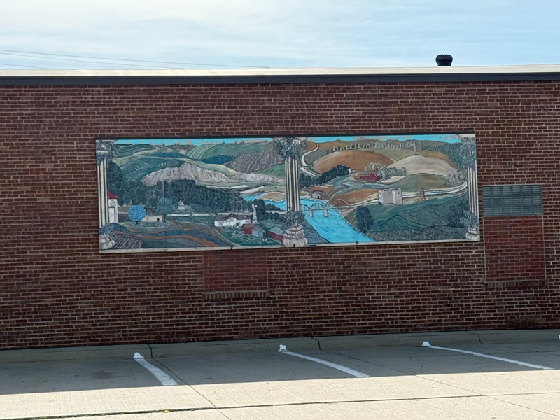 mural in Anamosa by artist unknown.
