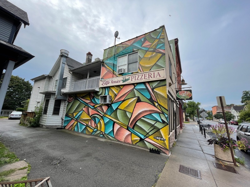 mural in Rochester by artist unknown.