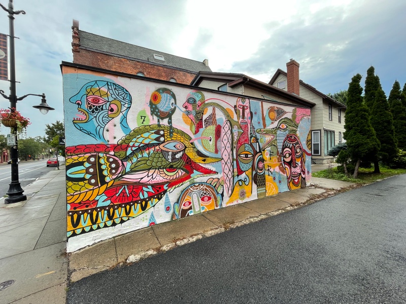 mural in Rochester by artist unknown.