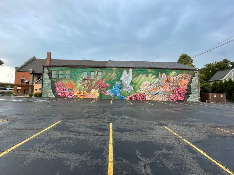 mural in Rochester by artist unknown.