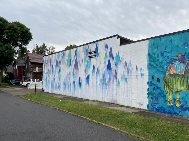 mural in Rochester by artist unknown.