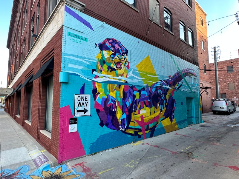 mural in Fort Wayne by artist unknown.