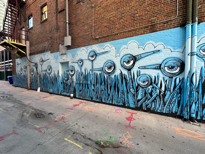 mural in Fort Wayne by artist unknown.